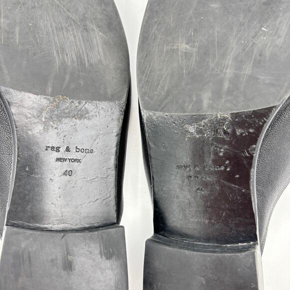 Rag & Bone Aslen Loafer Mule Leather Slip Ons Women's 40 US 10 - Picture 9 of 11